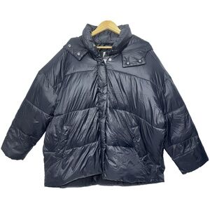 Abercrombie & Fitch Black Oversized Long Sleeve Winter Ski Puffer Jacket Size XL